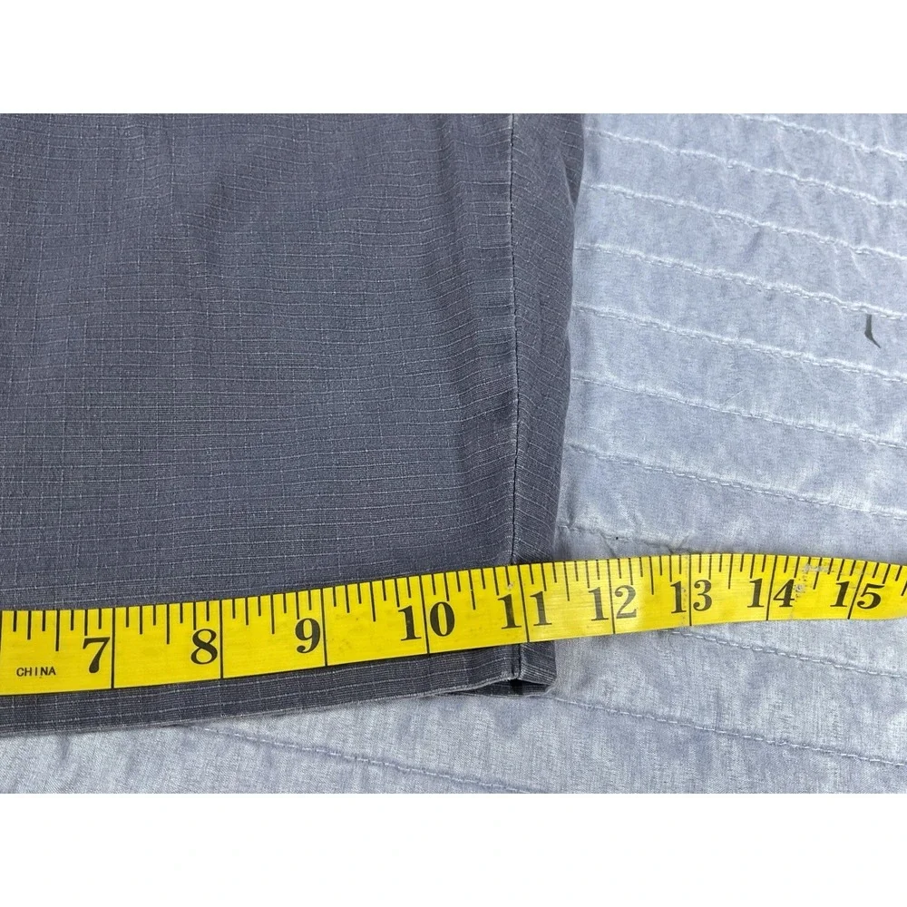 Weatherproof Vintage Mens 36 Ripstop Utility Shorts Gray Stretch Hiking Trail